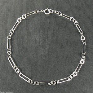 NEW Sterling SILVER Fancy Link Bracelet